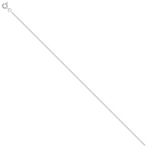 Chaine Gourmette Or blanc, 1.35 mm, 40 cm