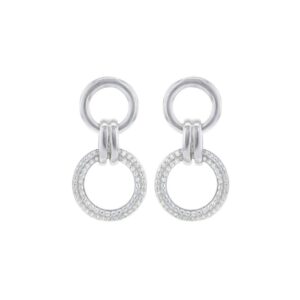 Boucles d'oreilles pendantes Argent et Zirconiums