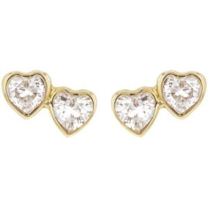 Boucles d'oreilles Or jaune et Zirconiums