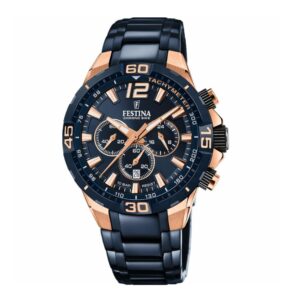Coffret Montre Homme "Chronographe" 45 mm + 1 bracelet, Festina