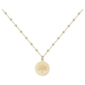 Collier Arbre de Vie, acier doré