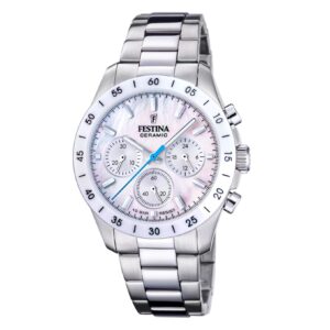 Montre femme "Ceramic" 39 mm, Chrono Festina