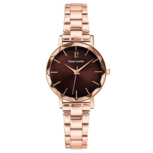 Montre Femme "MULTIPLES" Ø 30 mm, Rose gold/Chocolat, Pierre Lannier
