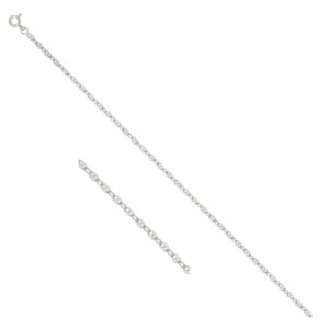 Chaine femme, Maille Grain de café massive Ø 2.5 mm, 45 cm