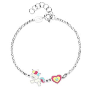 Bracelet enfant argent, Licorne, Naiomy