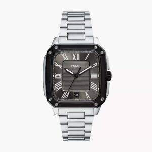 Montre homme acier 42 mm, "Crosby", Fossil