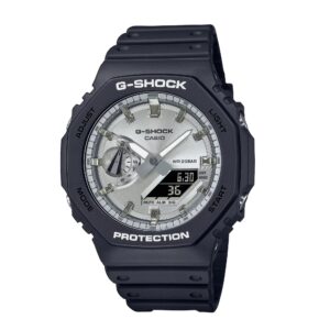 Montre résine et carbone Ø 45.4 mm, Black & Silver, G-Shock