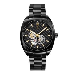 Montre Homme automatique "ARCADIUS" Ø 42.5 mm, Noir, carbone, Pierre Lannier