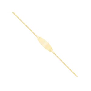 Gourmette bébé maille forçat Or jaune