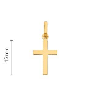 Pendentif Or jaune, Croix 15 x 11 mm