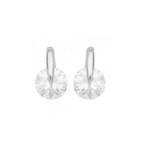 Boucles d'oreilles Argent et Zirconiums Ø 6 mm