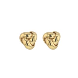 Boucles d'oreilles Noeuds Ø 10 mm, Or Jaune