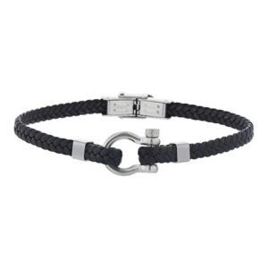 Bracelet cuir et manille, Harvey Stone