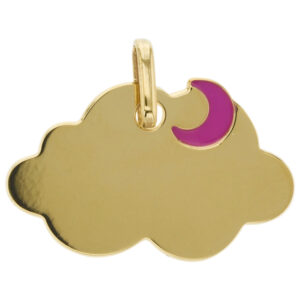 Pendentif enfant Or jaune, motif nuage