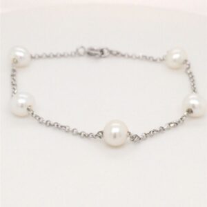 Bracelet Argent et Perles de Cultures 6 / 6.5 mm