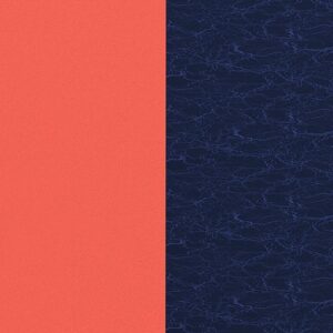 Simili Cuir Corail/Marine pour bague 8mm