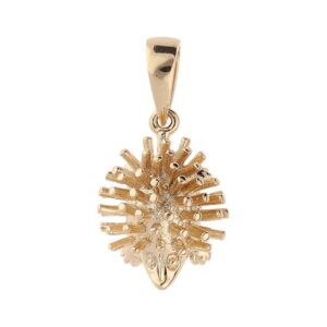 Pendentif Plaqué Or, hérisson