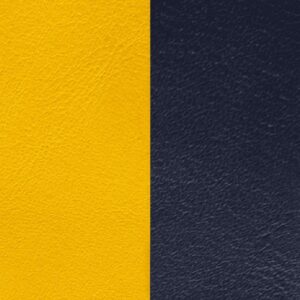 Cuir Sun/Marine pour pendentif rond 16 mm