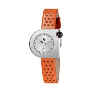 Montre femme, Mach 2000 mini, cuir orange, Lip