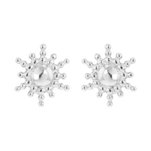 Boucles d'Oreilles Argent, soleil Ø 7 mm