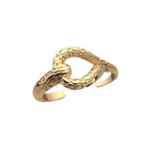 Bague Reptile Doré, Taille 56  - Les Cadettes