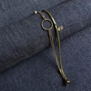 Bracelet Téo, Olive vernis, T1