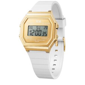 ICE digit retro - White gold - Small