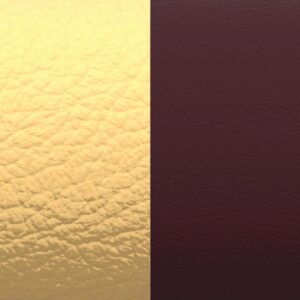 Cuir Gazelle/Prune pour Bracelet 14 mm