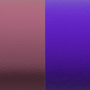 Cuir Parme Métalisé/Améthyste pour bracelet 25 mm