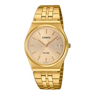 Montre mixte, acier doré Ø 40 mm, Casio