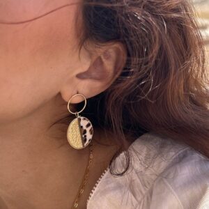 Boucles d'oreilles Sweetoli, My way (panthère/Gold)