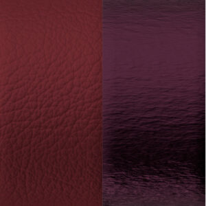 Cuir cassis/Mûre nacrée pour bracelet 25 mm