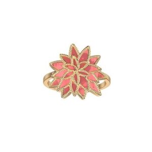 Bague Doré Coral, Taille 56 - Les Cadettes