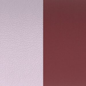 Cuir Glycine/ Violette pour boucles d'oreilles 23 mm (Coeur)