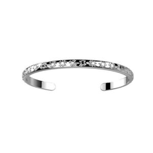 Bracelet Jonc radieuse argenté- Les Cadettes