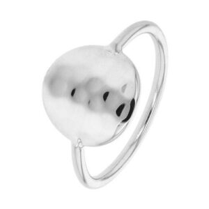 Bague Argent pastilles martelée, Anamila