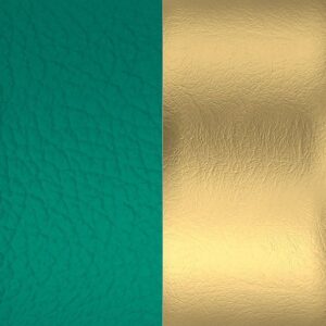 Simili cuir Jade/ Doré pour bague 8 mm