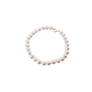 Bracelet or 750/000 et perles de culture 6/6.5 mm
