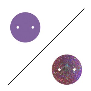 Cuir Papillon/Rose paillettes pour pendentif 25 mm