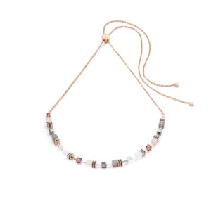 Collier Acier rose rose Gold, Coeur de Lion