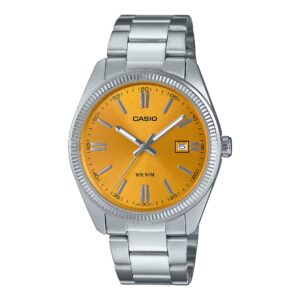 Montre mixte acier Ø 38.5 mm, Jaune, Casio