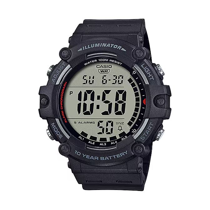 Casio Sport Illuminator, Grand affichage, pile 10 ans