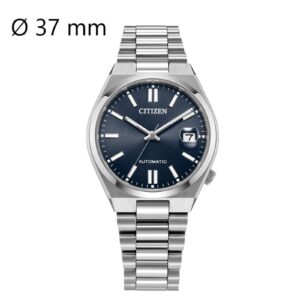 Montre mixte automatique Tsuyosa Bleu , 37 mm, Citizen