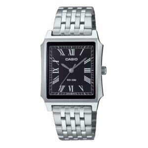 Montre mixte acier 31.5 mm, Chiffres Romains, Casio