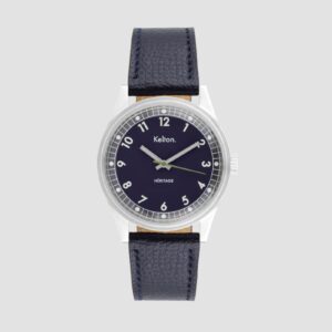 Montre homme acier Ø 38 mm "Héritage Navy Epsom Navy", Kelton