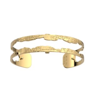 Bracelet manchette Caiman, métal doré - Les Georgettes