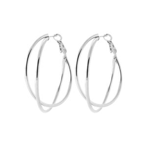 Créoles acier double fil Ø 38 mm