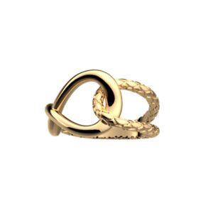 Bague Icone Infini, métal doré - Les Georgettes