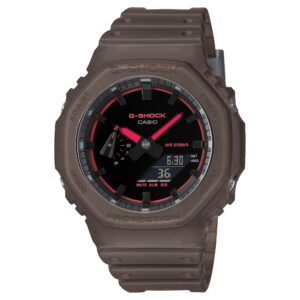 Montre G-Shock, résine et Carbone Ø 48.5 mm, gris transparente