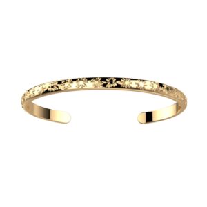 Bracelet Jonc doré radieuse - Les Cadettes